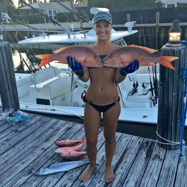 Blondes in bikinis in the fishing - #11 