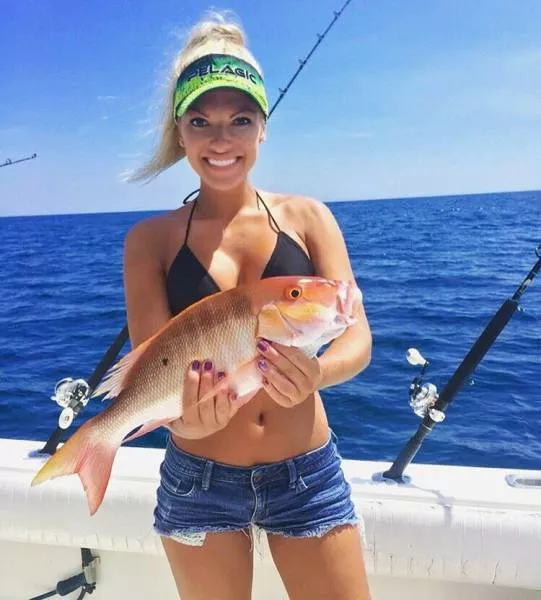 Blondes in bikinis in the fishing - #14 