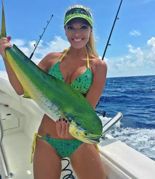 Blondes in bikinis in the fishing - #16 