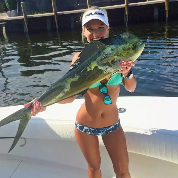 Blondes in bikinis in the fishing - #2 