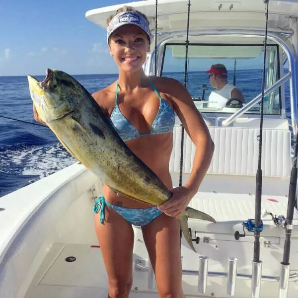 Blondes in bikinis in the fishing - #5 