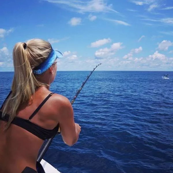 Blondes in bikinis in the fishing - #8 