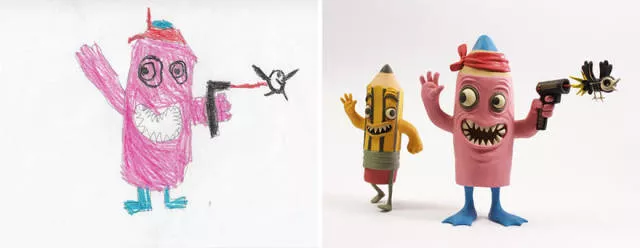 A beautiful reproduction of the drawings made by little childrens - #18 