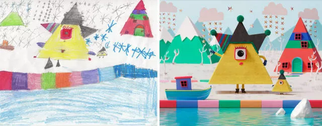 A beautiful reproduction of the drawings made by little childrens - #20 