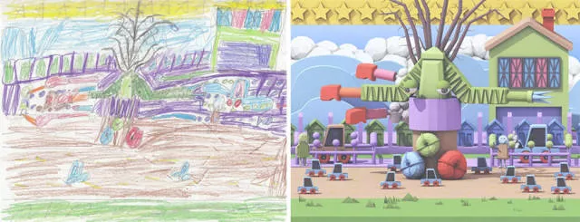 A beautiful reproduction of the drawings made by little childrens - #26 