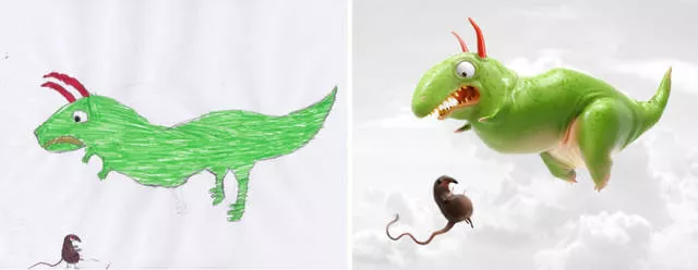 A beautiful reproduction of the drawings made by little childrens - #31 