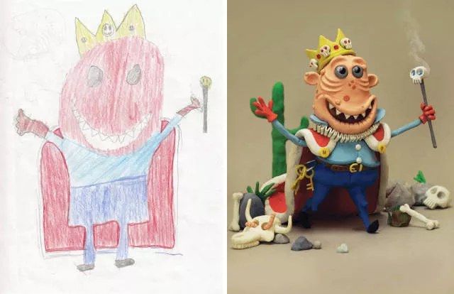 A beautiful reproduction of the drawings made by little childrens - #34 