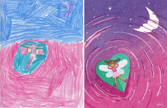 A beautiful reproduction of the drawings made by little childrens - #42 