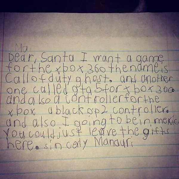 Funniest letters to santa - #22 