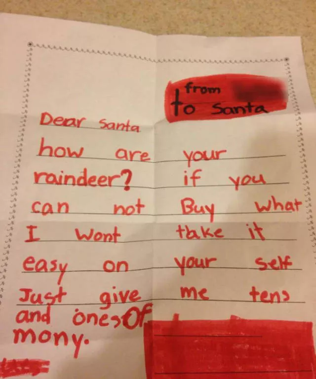 Funniest letters to santa - #5 