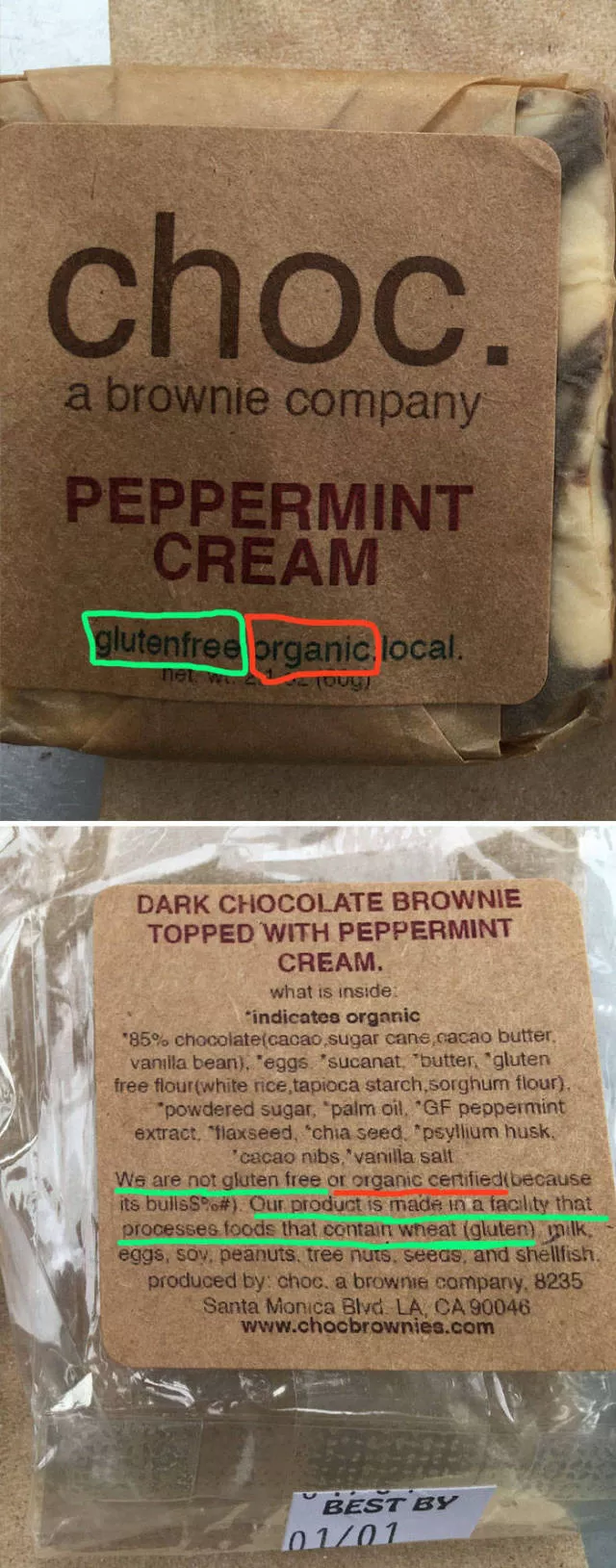 Do not believe in packaging