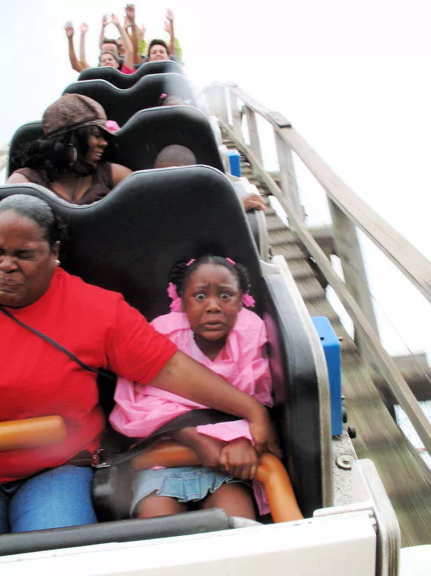 Funniest photos taken in rollercoaster photos - #10 