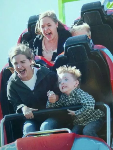 Funniest photos taken in rollercoaster photos - #2 