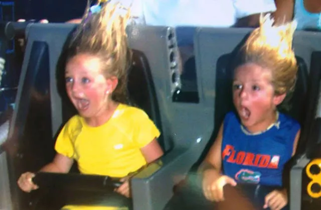 Funniest photos taken in rollercoaster photos - #21 