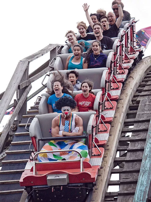 Funniest photos taken in rollercoaster photos - #22 