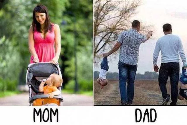 Parenting moms vs dads