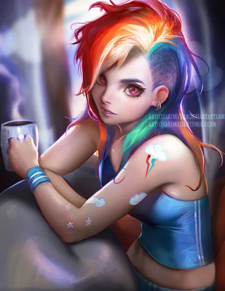 Cartoon characters turned into humans