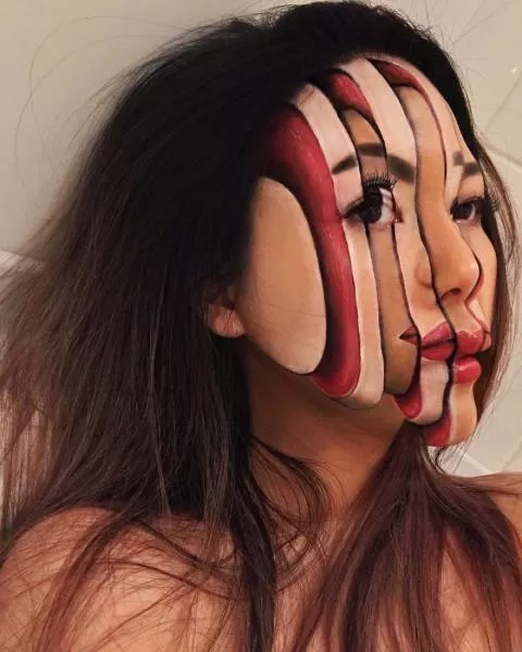 The illusion thanks to makeup