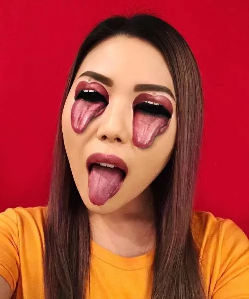 The illusion thanks to makeup