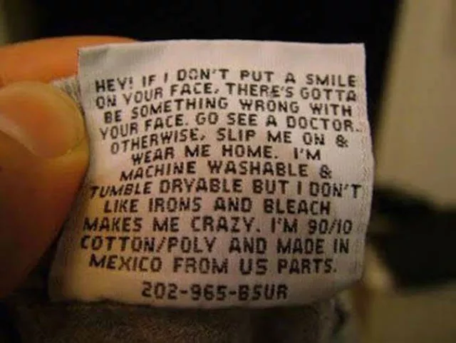 Funny tags on the clothes - #15 