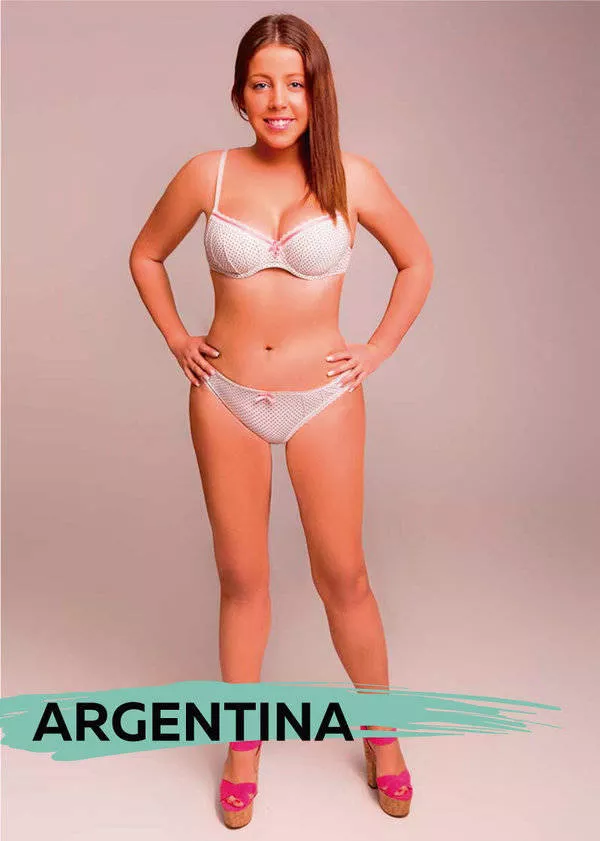 Ideal female body in different countries