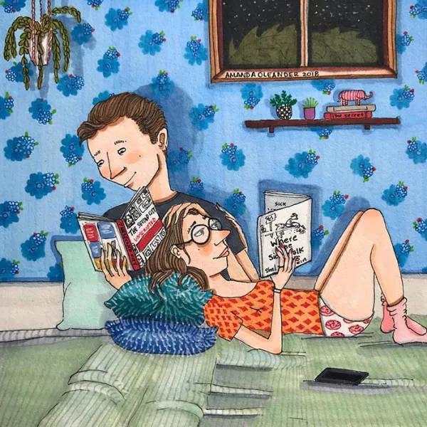 Illustrations of which illustrates different phases of life as a couple - #19 