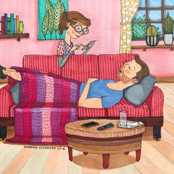 Illustrations of which illustrates different phases of life as a couple - #22 