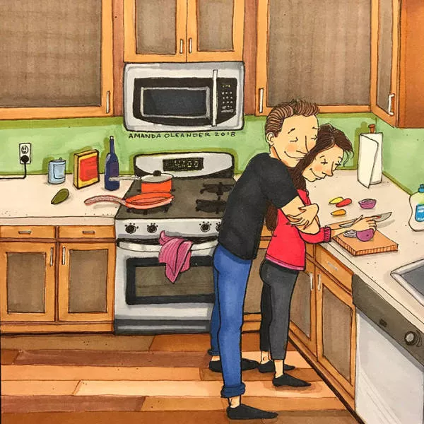 Illustrations of which illustrates different phases of life as a couple - #23 