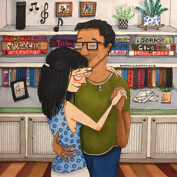 Illustrations of which illustrates different phases of life as a couple - #24 