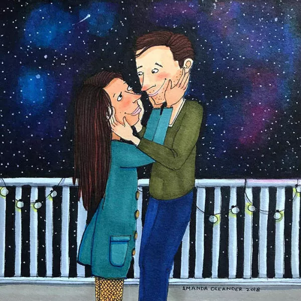Illustrations of which illustrates different phases of life as a couple - #26 