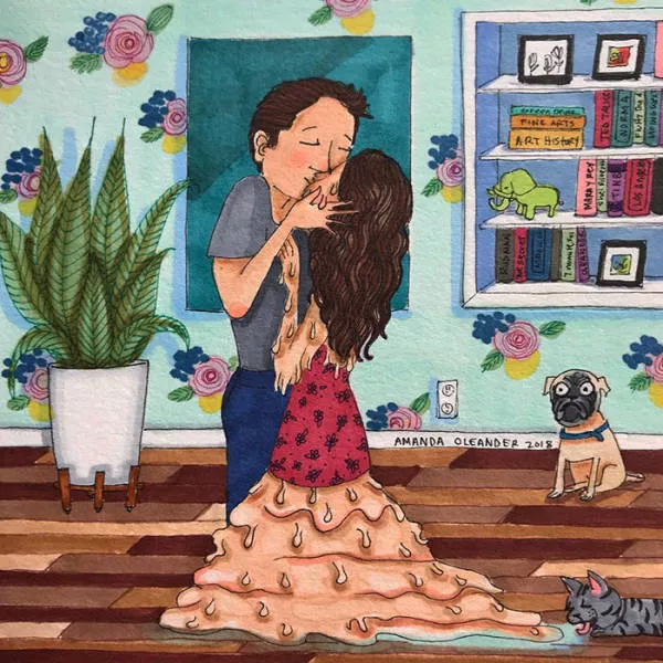 Illustrations of which illustrates different phases of life as a couple - #28 