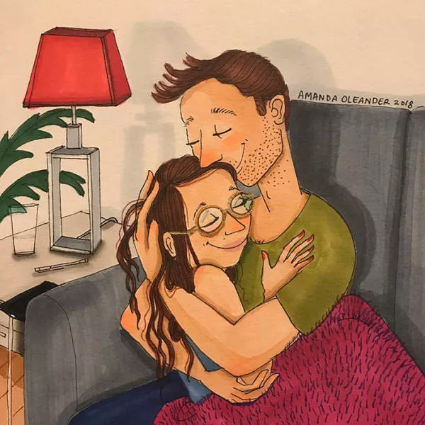 Illustrations of which illustrates different phases of life as a couple - #39 