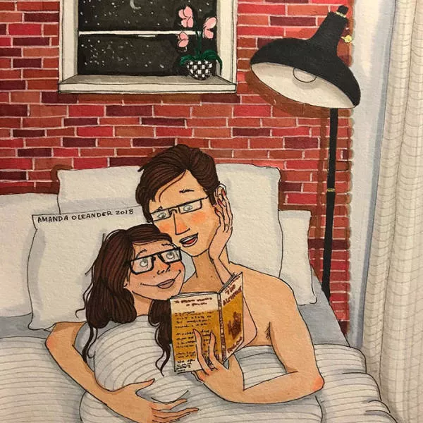Illustrations of which illustrates different phases of life as a couple - #41 