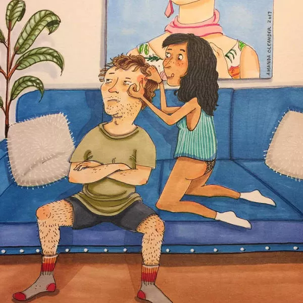Illustrations of which illustrates different phases of life as a couple - #7 