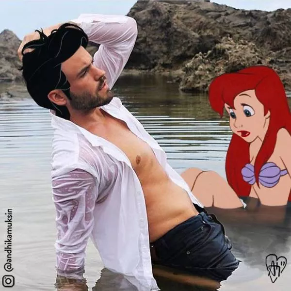 Disney characters into celebrity pictures - #15 