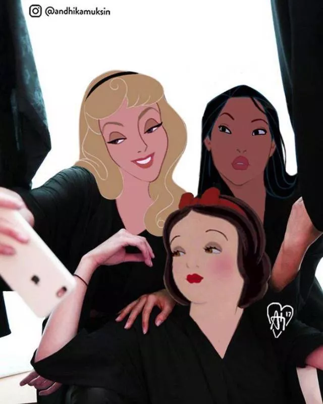 Disney characters into celebrity pictures - #22 