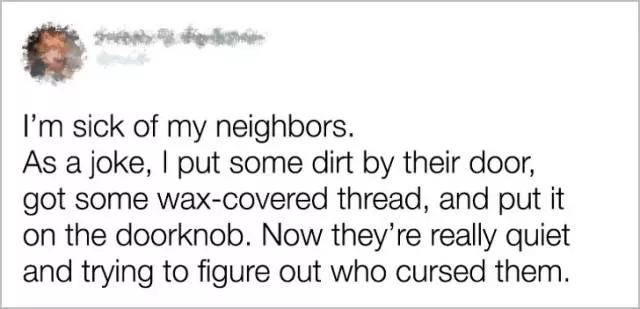 Les voisins les plus bizard