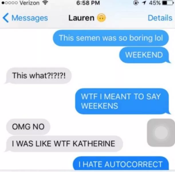 The worst mistakes of autocorrect - #7 