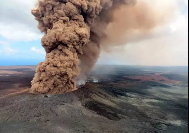 Eruption du mont kilauea