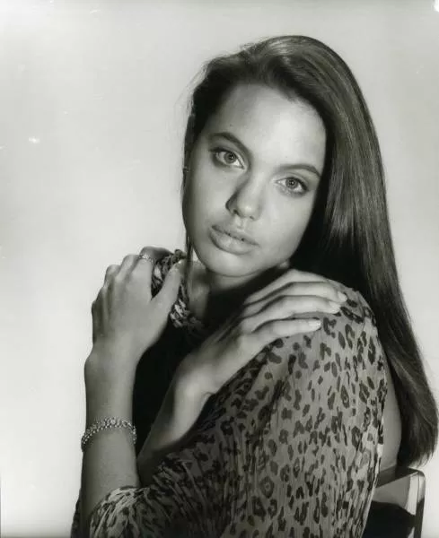 Check out the first photo shoot of angelina jolie when she was almost 15 years - #14 