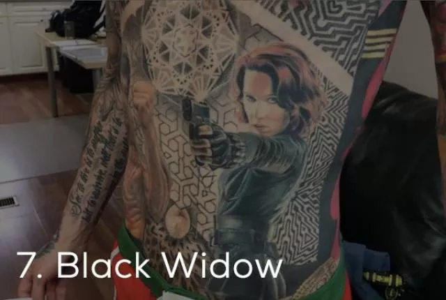 Guinness record for the most marvel tattoos - #10 