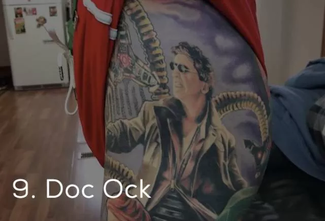Guinness record for the most marvel tattoos - #12 
