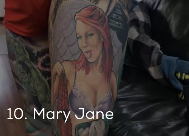 Guinness record for the most marvel tattoos - #13 