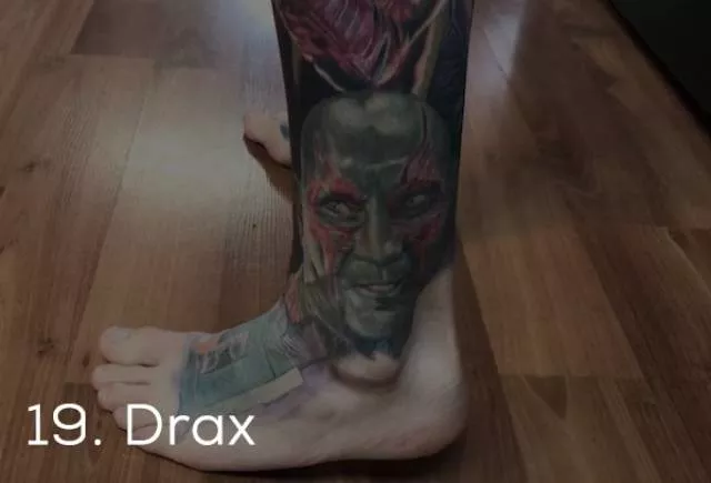 Guinness record for the most marvel tattoos