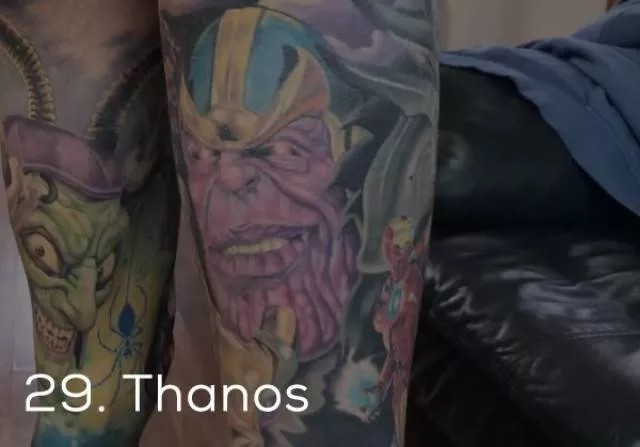 Guinness record for the most marvel tattoos - #32 