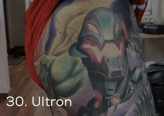 Guinness record for the most marvel tattoos - #33 