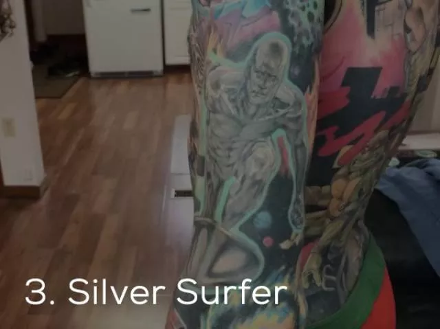 Guinness record for the most marvel tattoos - #6 