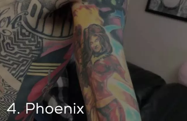 Guinness record for the most marvel tattoos - #7 
