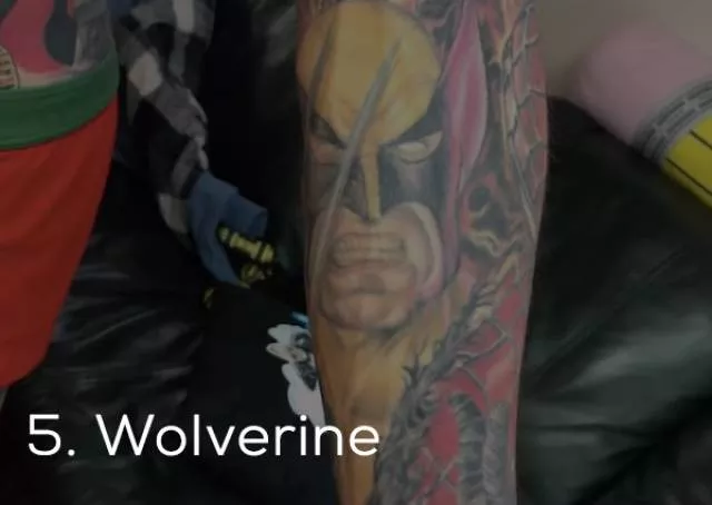 Guinness record for the most marvel tattoos - #8 