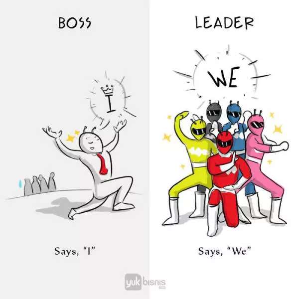 Difference between a boss and a leader - #2 